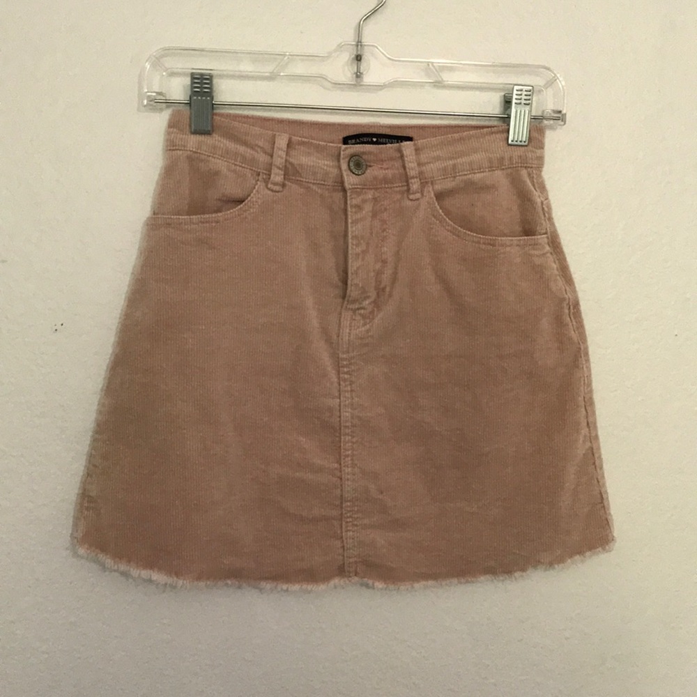 Pink Brandy Melville corduroy skirt